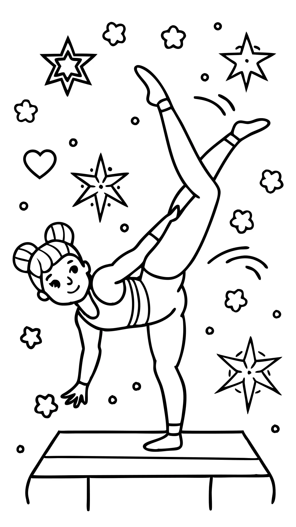 J’adore les coloriages de gymnastique